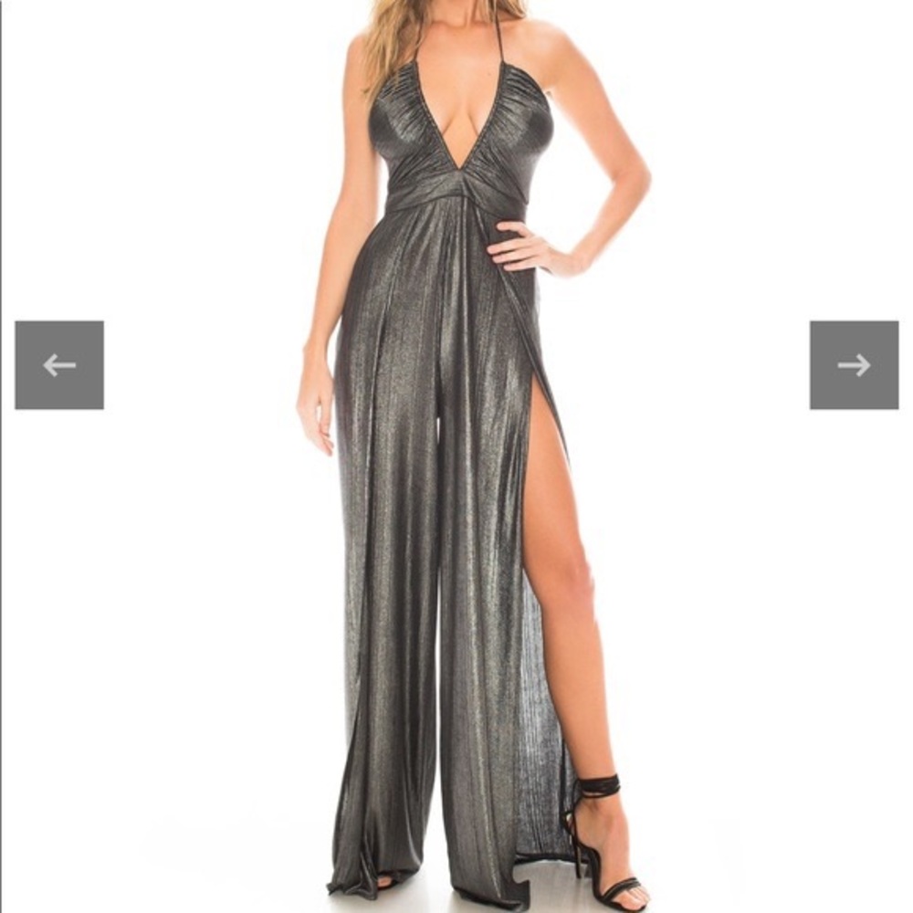 Katie May Silver Jumpsuit size XS